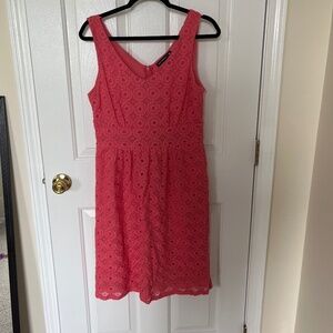 Banana Republic Coral Lace Dress